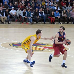 Pau Ribas-Euroliga de baloncesto entre F.C. Barcelona y Khimki  Moscow-Palau Blaugrana-Barcelona-Spain (2016)