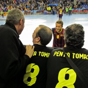 Victor Tomás-Liga de Campeones de la EHF entre F.C. Barcelona y Aalborg de Dinamarca-Palau Blaugrana-Barcelona-Spain (2014)