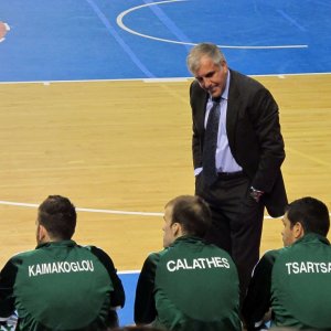 Zeljko Obradovic-Euroliga de baloncesto entre F.C. Barcelona y Panathinaikos-Palau Blaugrana-Barcelona-Spain (2011)